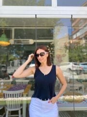 Antrasit Askılı Bluz