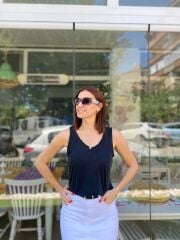 Antrasit Askılı Bluz