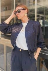 Astarlı Saten Ceket