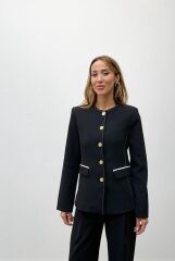 BİYELİ PREMİUM SİYAH CEKET