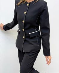 BİYELİ PREMİUM SİYAH CEKET