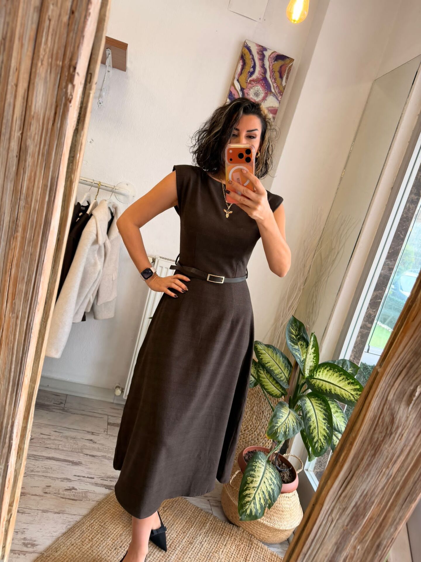 KAHVE YANDAN CELİ ETEK